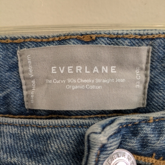 Everlane Curvy '90s Cheeky Straight Jeans Size 33 - Picture 5 of 7
